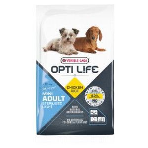 2 x 2,5 kg Opti Life Adult Sterilised Light Mini hondenvoer