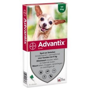 Advantix 40/200 voor honden tot 4 kg