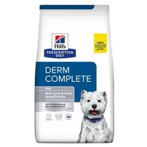 2 x 1 kg Hill's Prescription Diet Derm Complete Mini Skin Care & Food Sensitivities hondenvoer