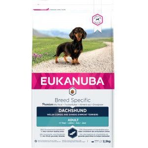 2 x 2,5 kg Eukanuba Adult Dachshund hondenvoer