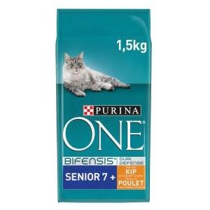 1,5 kg Purina One Senior 7+ met kip kattenvoer