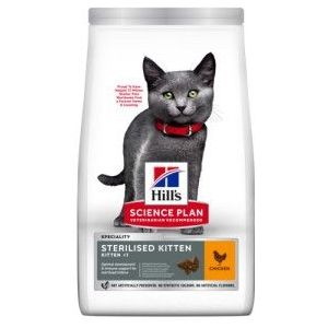 2 x 1,5 kg Hill's Kitten Sterilised kattenvoer met kip