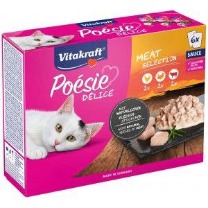 Vitakraft Poésie Délice met vlees natvoer kat multipack (6 x 85 g)