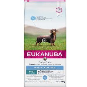 2 x 15 kg Eukanuba Daily Care Adult Weight Control Small/Medium hondenvoer