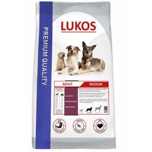2 x 12 kg Lukos Adult Medium - premium hondenvoer