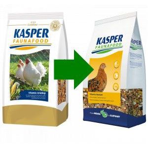 3 x 3 kg Kasper Faunafood Bantam Vitamix krielkippenvoer