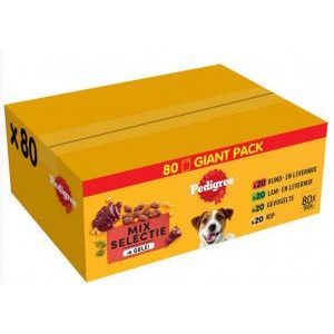 Pedigree Adult Selection in gelei multipack  natvoer hond (100 g)