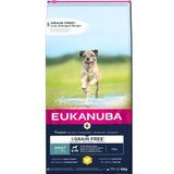 12 kg Eukanuba Adult Small & Medium kip graanvrij hondenvoer