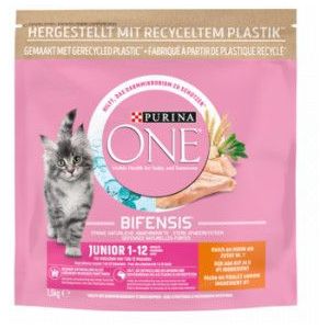 2 x 1,5 kg Purina One Junior met kip kattenvoer