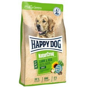 2 x 15 kg Happy Dog NaturCroq met lam en rijst hondenvoer
