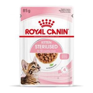 Royal Canin Kitten Sterilised in gravy natvoer kat (85 g)