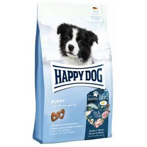 3 x 4 kg Happy Dog Fit & Vital Puppy hondenvoer
