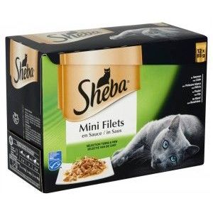 Sheba Mini Filets in Saus Selectie van de Chef Pouch 85 gr