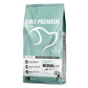 2 x 12 kg Euro Premium Puppy Medium Chicken & Rice hondenvoer