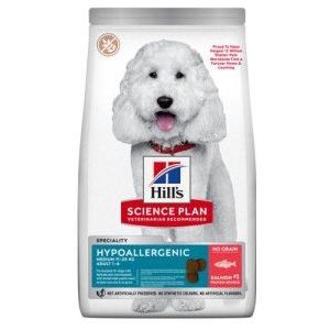2 x 14 kg Hill's Adult Medium Hypoallergenic hondenvoer met zalm