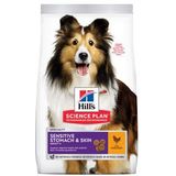 14 kg Hill's Adult Sensitive Stomach & Skin Medium met kip hondenvoer