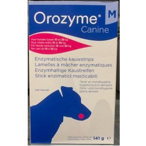 Orozyme enzymatische kauwstrips M voor de hond