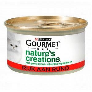 Gourmet Nature's Creations met rund nat kattenvoer 85g