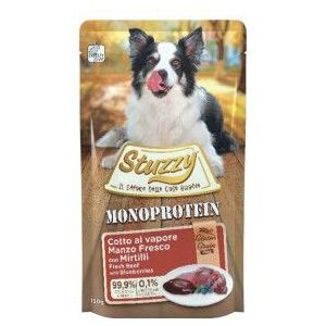 Stuzzy Dog Grain Free Monoprotein Rund met bosbes nat hondenvoer 150 gr.