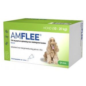 Amflee Spot-On 134 mg hond M 10 - 20 kg