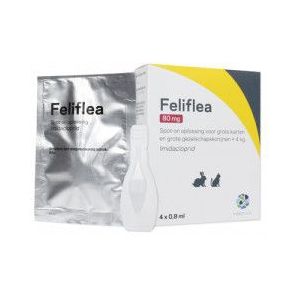Feliflea 80 mg Spot-on oplossing voor kat en konijn (vanaf 4kg)