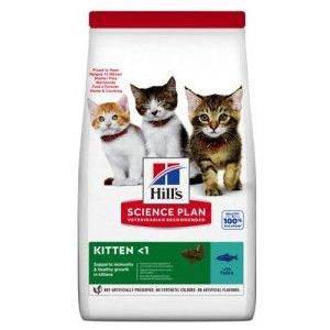 2 x 1,5 kg Hill's Kitten met tonijn kattenvoer