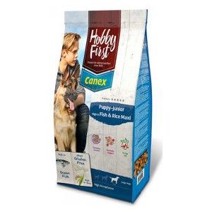 2 x 12 kg HobbyFirst Canex Puppy-Junior Maxi met vis en rijst hondenvoer