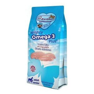 2 x 15 kg Renske Mighty Omega-3 Plus Adult Senior kip & rijst hondenvoer