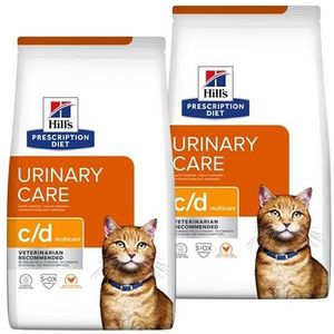 2 x 12 kg Hill's Prescription Diet C/D Multicare Urinary Care kattenvoer met kip