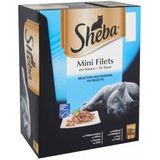 Sheba Mini Filets Vis Selectie in saus natvoer kat (zakjes 85 g)
