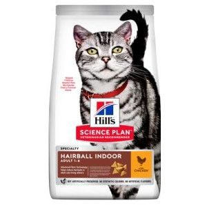 2 x 3 kg Hill's Adult Hairball Indoor met kip kattenvoer