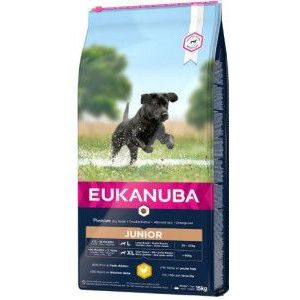 2 x 15 kg Eukanuba Junior Large Breed kip hondenvoer