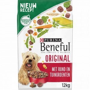 2 x 12 kg Beneful Original met rund en groente hondenvoer