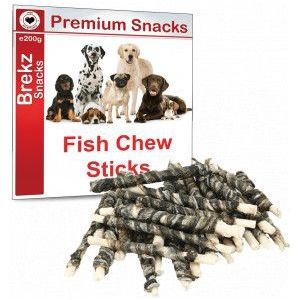 Brekz Premium Fish Chew Sticks honden kauwsnack 200g