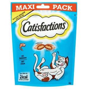 Catisfactions met zalm kattensnack maxi pack