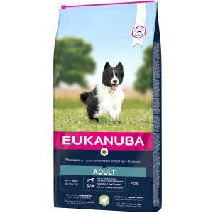 12 kg Eukanuba Adult Small Medium lam & rijst hondenvoer