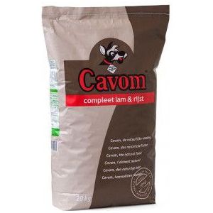 4 x 20 kg Cavom Compleet lam en rijst hondenvoer