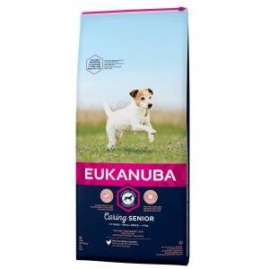 2 x 15 kg Eukanuba Caring Senior Small Breed kip hondenvoer