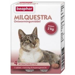 Beaphar Milquestra Ontwormingsmiddel voor de kat (tabletten)
