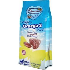 2 x 3 kg Renske Mighty Omega-3 Plus Junior Adult lam & rijst hondenvoer