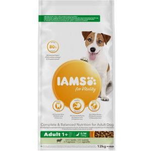 2 x 12 kg Iams for Vitality Adult Small & Medium met lam hondenvoer