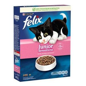 2 x 1 kg Felix Junior Sensations kattenvoer