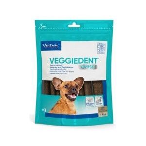 Virbac VeggieDent kauwstrips hond XS  tot 5 kg (120 gr.)