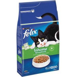 4 x 4 kg Felix Inhome Sensations kattenvoer
