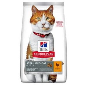 2 x 10 kg Hill's Adult Sterilised Cat met kip kattenvoer