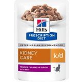 Hill's Prescription Diet K/D Kidney Care nat kattenvoer met rund maaltijdzakje multipack