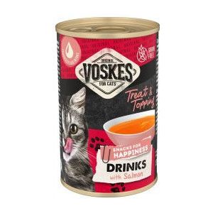 Voskes Drinks met zalm kattensnack (135 ml)