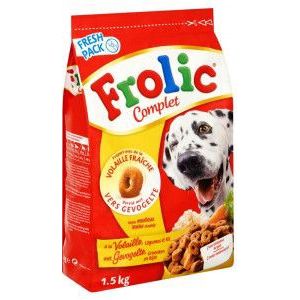 1,5 kg Frolic met gevogelte hondenvoer