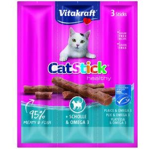 Vitakraft Catstick Healthy schol & omega-3 kattensnack