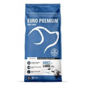 2 x 12 kg Euro Premium Adult Large w/Lamb & Rice hondenvoer